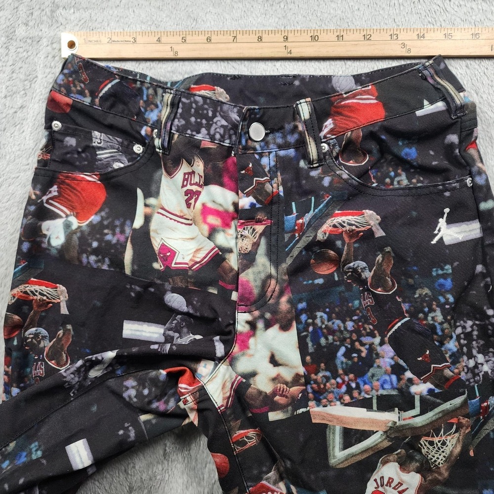 Chicago Bulls Pants Mens Medium 30x32 NBA Basketball Jordan 23 AOP Jumpman Nike - Picture 5 of 12